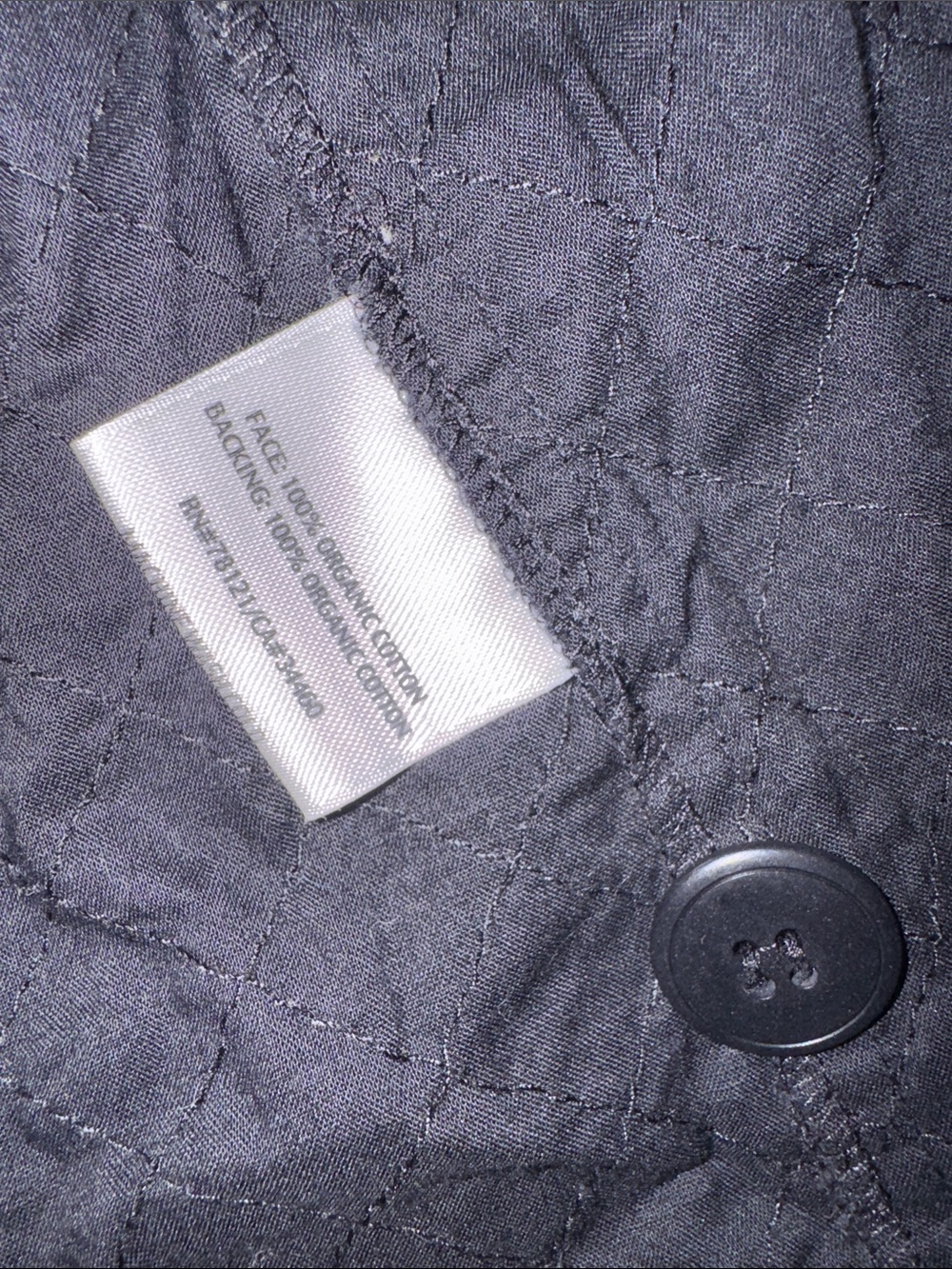 EILEEN FISHER Black Button-Front Lightweight Shirt Coat - Picture 5 of 5